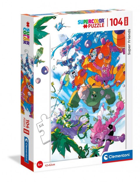 Dečiji puzzle Clementoni od 104 maksi delova - Super prijatelji (varijanta 2)IVET.RS - Nova Kolekcija