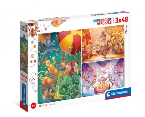 Dečiji puzzle Clementoni od 3 x 48 delova - CirkusIVET.RS - Nova Kolekcija