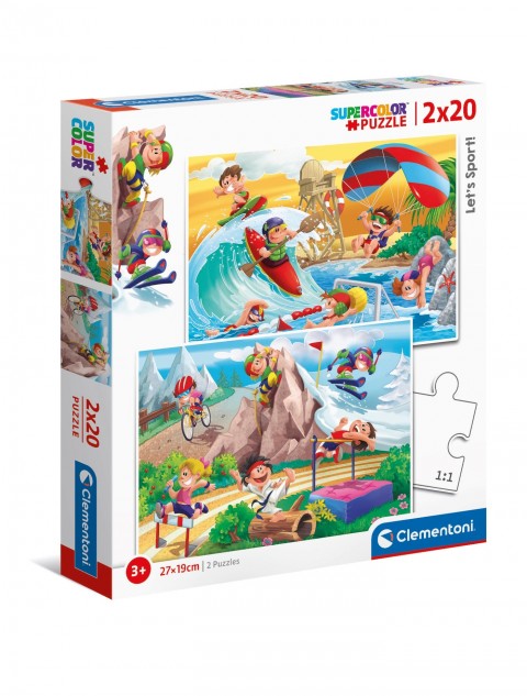 Dečiji puzzle Clementoni od 2 x 20 delova - Vreme za sportIVET.RS - Nova Kolekcija
