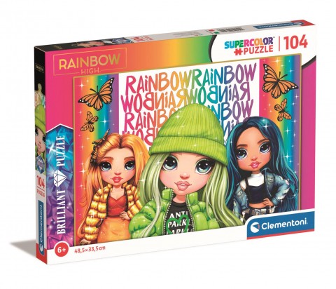 Dečiji puzzle Clementoni od 104 dela - Rainbow HighIVET.RS - Nova Kolekcija