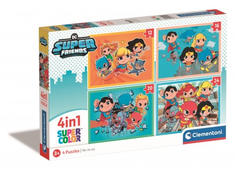 Dečiji Puzzle Clementoni 4 u 1 - Super prijateljiIVET.RS - Nova Kolekcija