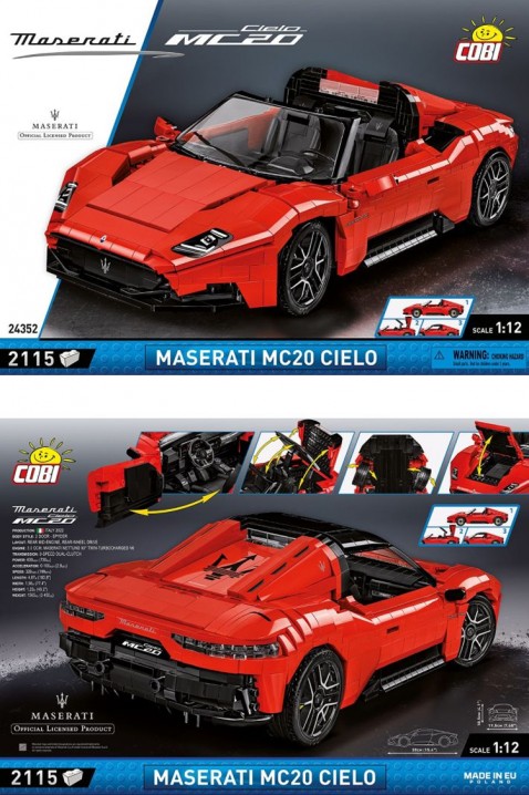 Konstruktor Cobi Maserati MC20 Cielo - dela 2115IVET.RS - Nova Kolekcija