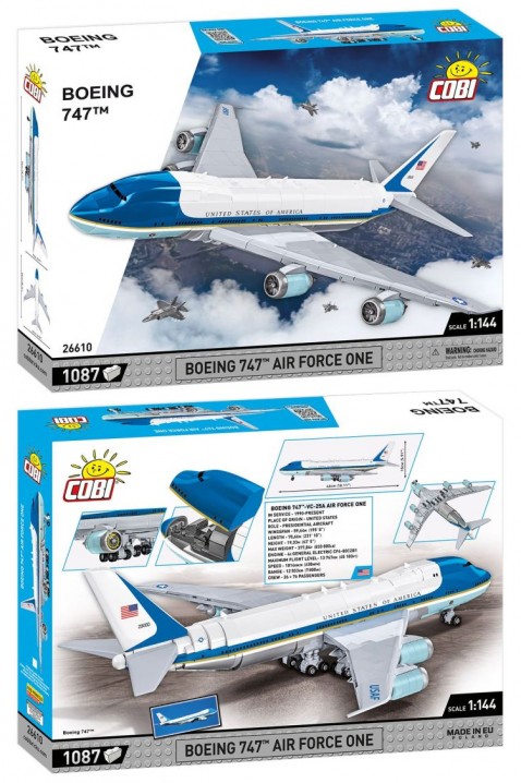 Konstruktor Cobi Boeing 747 Air Force One - dela 1087IVET.RS - Nova Kolekcija