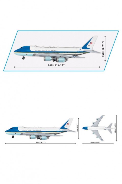 Konstruktor Cobi Boeing 747 Air Force One - dela 1087IVET.RS - Nova Kolekcija