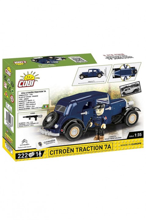 Konstruktor Cobi automobil Citroën Traction 7A - delova 222IVET.RS - Nova Kolekcija