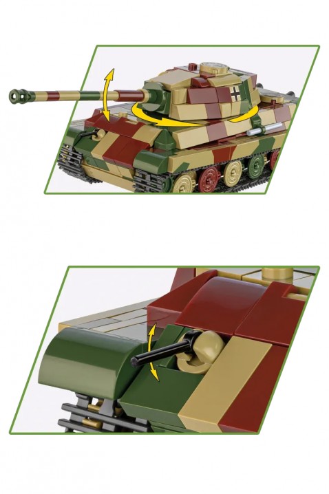 Konstruktor Cobi tenk Tiger II „Königstiger” - delova 500IVET.RS - Nova Kolekcija