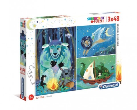 Dečija slagalica Clementoni od 3 x 48 delova - Fantastični prijateljiIVET.RS - Nova Kolekcija