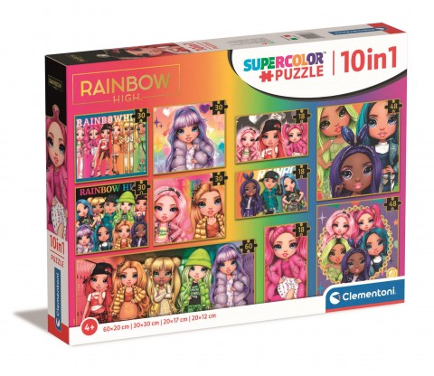 Dečiji puzzle Clementoni 10 u 1 - Rainbow HighIVET.RS - Nova Kolekcija