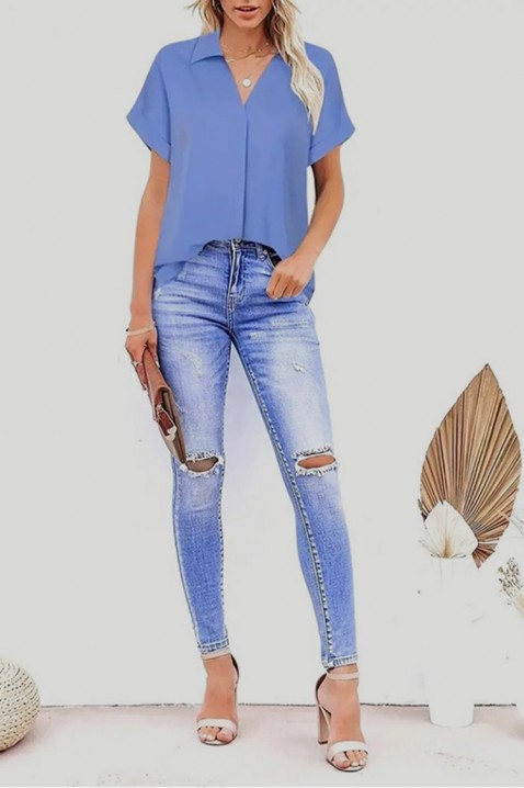 Ženska bluza EURELZA BLUE, Boja: plava, IVET.RS - Nova Kolekcija