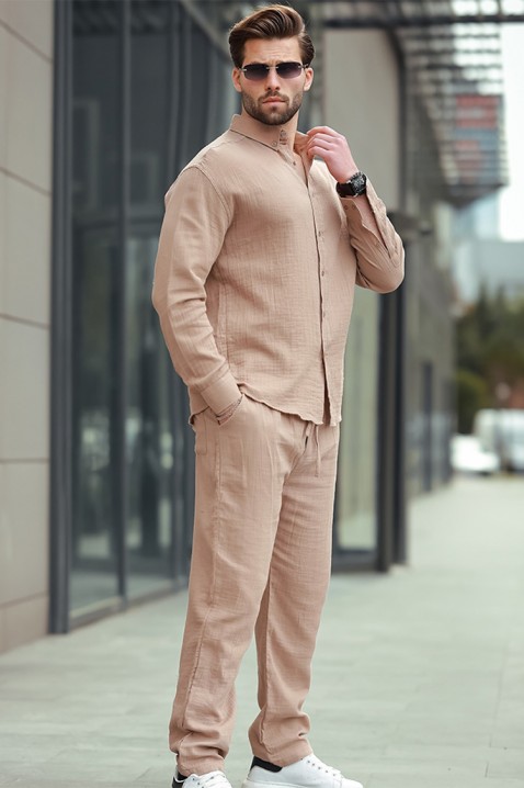 Muška košulja MIRVOLZO BEIGE, Boja: bež, IVET.RS - Nova Kolekcija