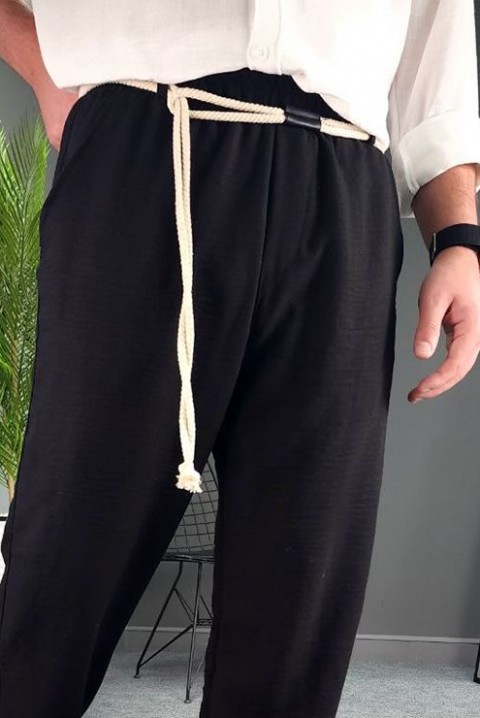 Muške pantalone HIODO BLACK, Boja: crna, IVET.RS - Nova Kolekcija