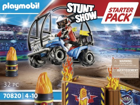 Каскадерски комплет Stunt Show 70820 Стартни пакет - ATV и запаљена рампаIVET.RS - Nova Kolekcija
