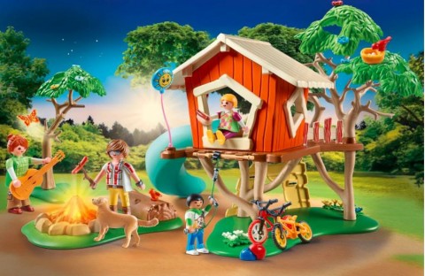 Kocke Set sa figuricama Family Fun 71001 Kućica na drvetu sa toboganomIVET.RS - Nova Kolekcija