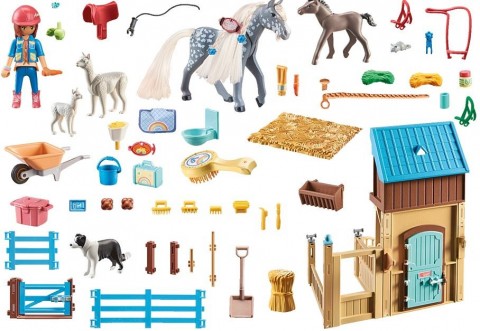 Сет са фигурицама Horses 71353 Амелија и Виспер са шталомIVET.RS - Nova Kolekcija