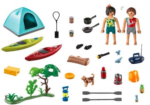 Сет са фигурама Family Fun 71425 Камповање под шаторомIVET.RS - Nova Kolekcija