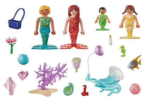 Сет фигурица Princess Magic 71469 Породица сиренаIVET.RS - Nova Kolekcija