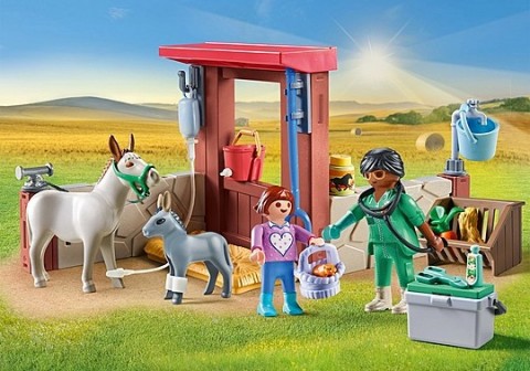 Сет фигура Country 71471 Ветеринар с магаренцимаIVET.RS - Nova Kolekcija