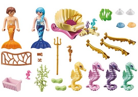 Сет фигурица Princess Magic 71500 Подводни становници са кочијом морских коњићаIVET.RS - Nova Kolekcija