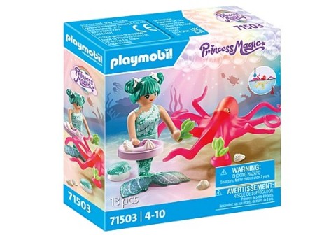 Комплет фигурица Princess Magic 71503 Сирена са хоботницом која мења боје.IVET.RS - Nova Kolekcija