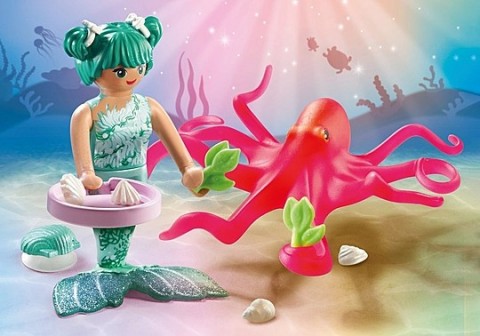 Комплет фигурица Princess Magic 71503 Сирена са хоботницом која мења боје.IVET.RS - Nova Kolekcija