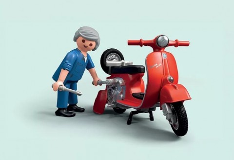 Сет фигурица Vespa 71620 Гаража Vespe из 60-их годинаIVET.RS - Nova Kolekcija