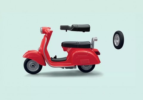 Сет фигурица Vespa 71620 Гаража Vespe из 60-их годинаIVET.RS - Nova Kolekcija