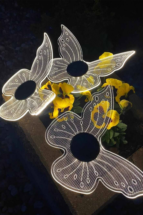 Solarna lampa u obliku leptira ZORMEFO, Boja: bela, IVET.RS - Nova Kolekcija