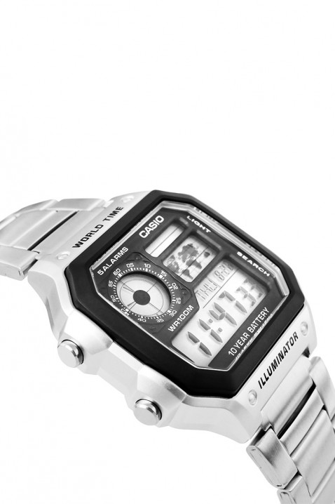 Muški sat CASIO AE-1200WHD-1AVDF, Boja: srebrna, IVET.RS - Nova Kolekcija
