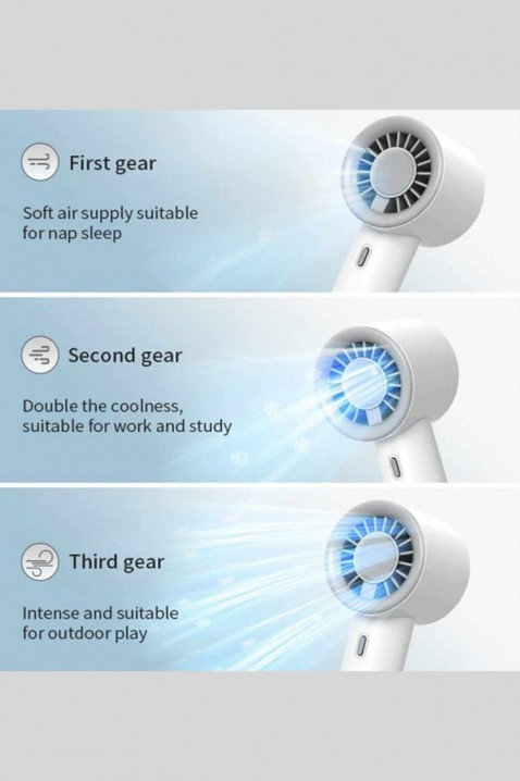 Ručni mini ventilator ROBY WHITE, Boja: bela, IVET.RS - Nova Kolekcija