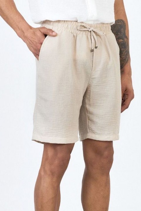 Muške kratke pantalone JORVO BEIGE, Boja: bež, IVET.RS - Nova Kolekcija