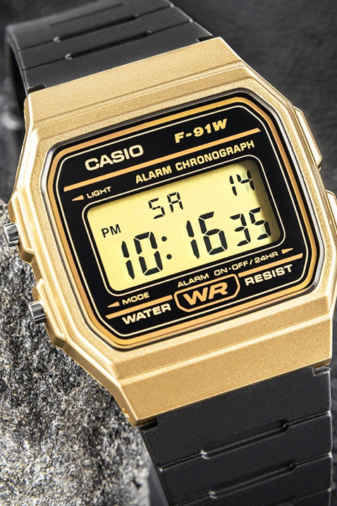 Sat CASIO F-91WM-9ADF, Boja: crna i zlatna, IVET.RS - Nova Kolekcija