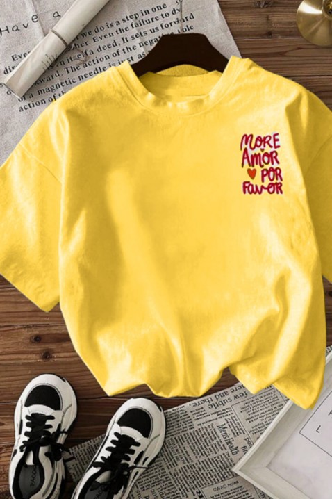 Majica AMORE YELLOW, Boja: žuta, IVET.RS - Nova Kolekcija