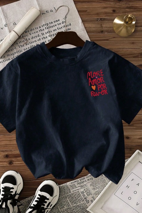 Majica AMORE NAVY, Boja: tamnoplava, IVET.RS - Nova Kolekcija
