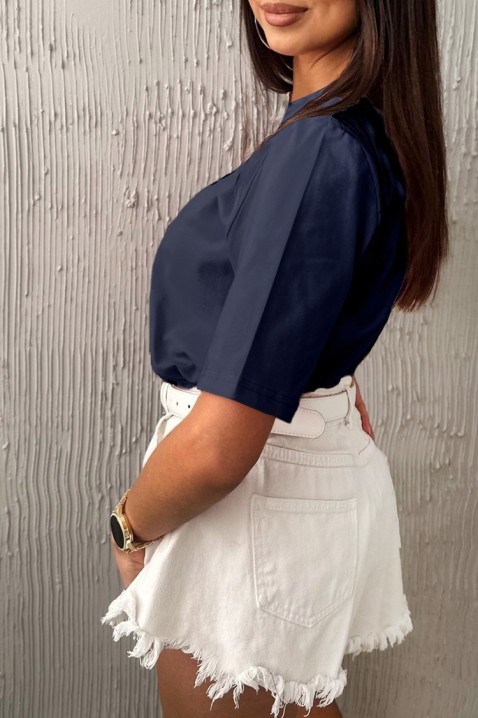 Majica AMORE NAVY, Boja: tamnoplava, IVET.RS - Nova Kolekcija