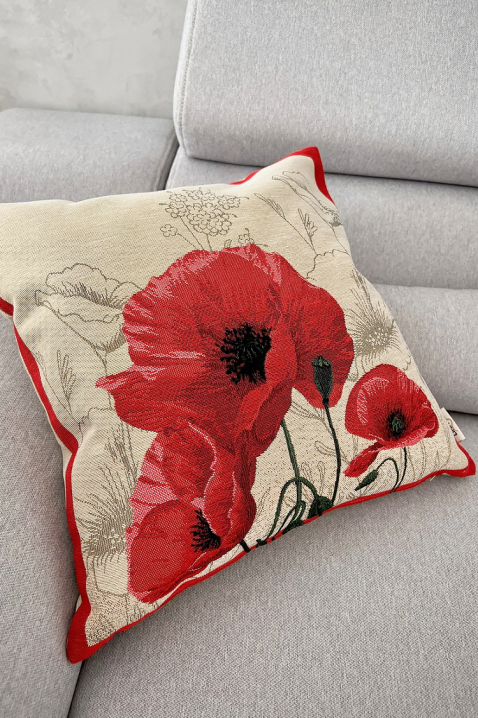 Jastučnica FLOVEA 42х42 cm, Boja: crvena, IVET.RS - Nova Kolekcija
