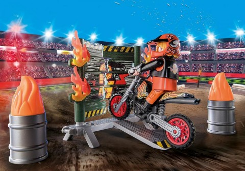 Комплет са фигурицом Stunt Show 71256 Starter Pack Каскадерски шоу са зидом ватреIVET.RS - Nova Kolekcija
