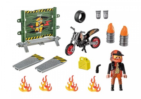 Комплет са фигурицом Stunt Show 71256 Starter Pack Каскадерски шоу са зидом ватреIVET.RS - Nova Kolekcija