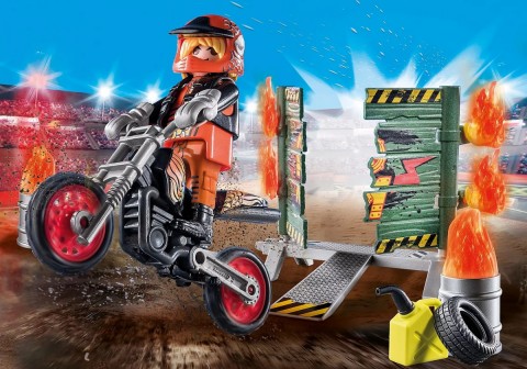 Комплет са фигурицом Stunt Show 71256 Starter Pack Каскадерски шоу са зидом ватреIVET.RS - Nova Kolekcija