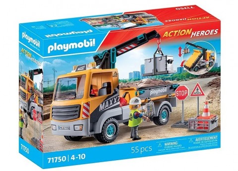 Сет са фигурама Action Heroes 71750 Грађевински камион са краномIVET.RS - Nova Kolekcija