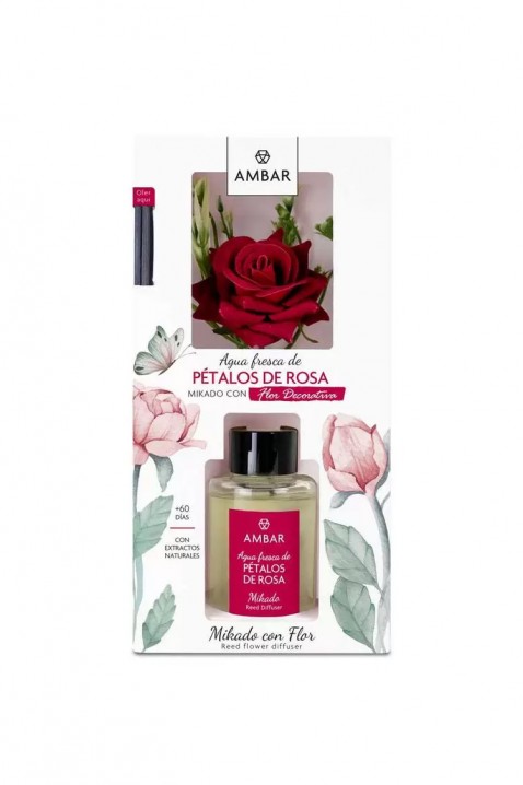 Mirisni štapići sa cvetom AMBAR ROSA 75 ml, Boja: crvena, IVET.RS - Nova Kolekcija