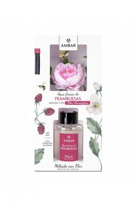 Mirisni štapići sa cvetom AMBAR FRAMBUESAS 75 ml, Boja: roze, IVET.RS - Nova Kolekcija