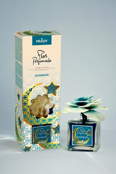 Difuzer sa cvetom PRADY HAMMAM 90 ml, Boja: plava, IVET.RS - Nova Kolekcija