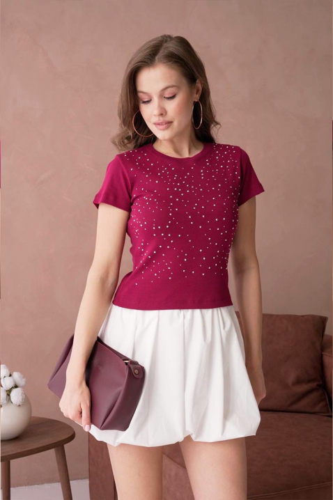 Majica RAVIKA BORDO, Boja: bordo, IVET.RS - Nova Kolekcija