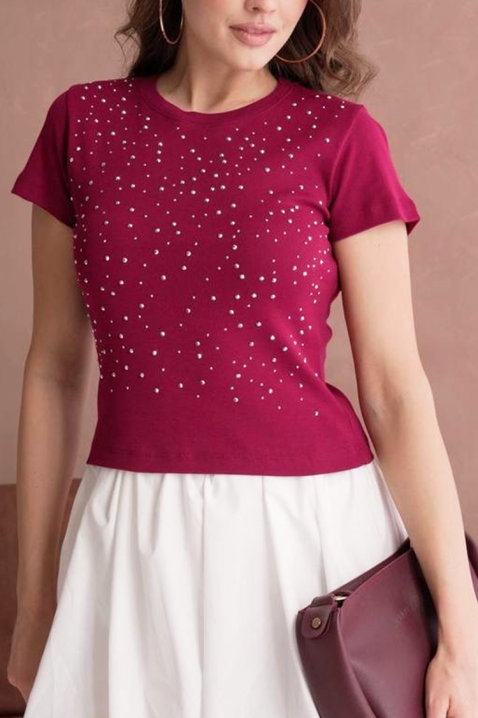 Majica RAVIKA BORDO, Boja: bordo, IVET.RS - Nova Kolekcija