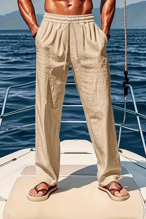 Muške pantalone MELSIDO BEIGE, Boja: bež, IVET.RS - Nova Kolekcija