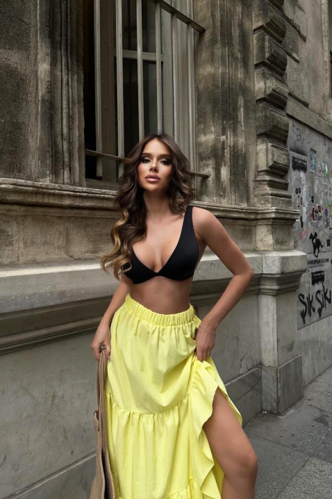 Suknja EVEZRA YELLOW, Boja: žuta, IVET.RS - Nova Kolekcija