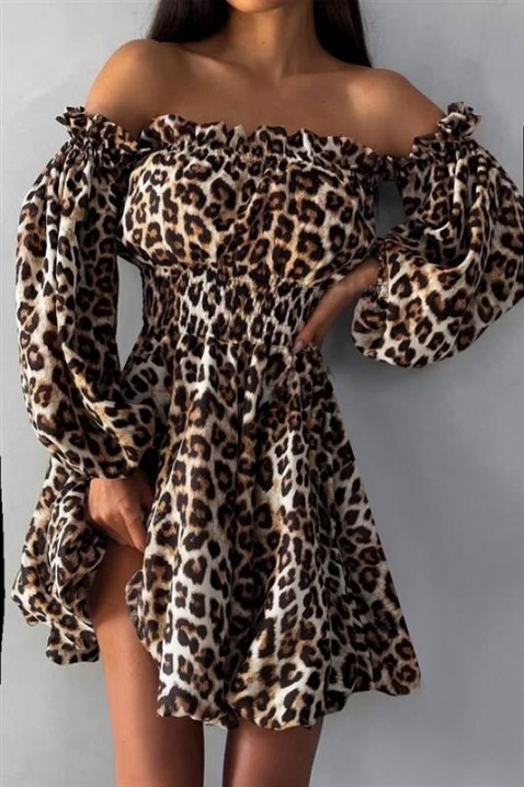 Haljina GERLINZOVA, Boja: leopard, IVET.RS - Nova Kolekcija