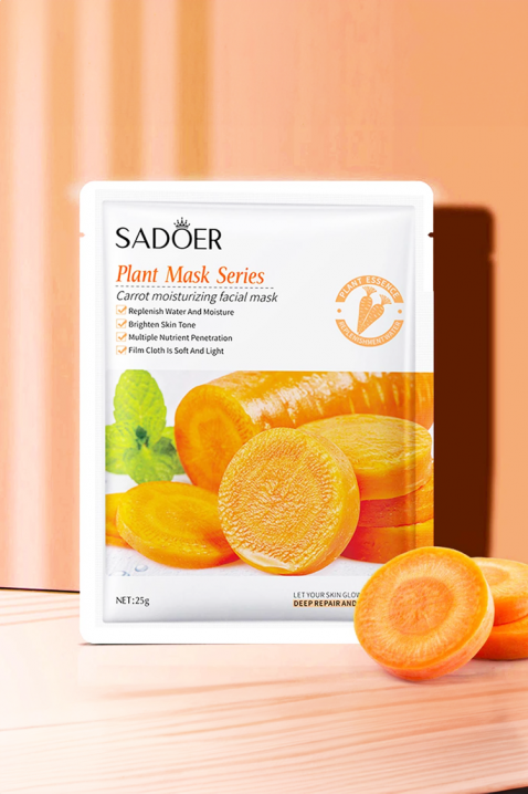 Maska za lice SADOER Plant Facial Mask CARROTIVET.RS - Nova Kolekcija