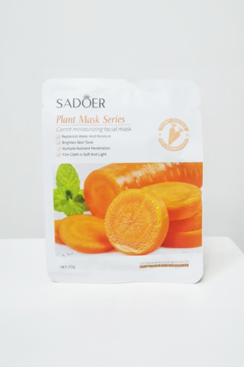 Maska za lice SADOER Plant Facial Mask CARROTIVET.RS - Nova Kolekcija