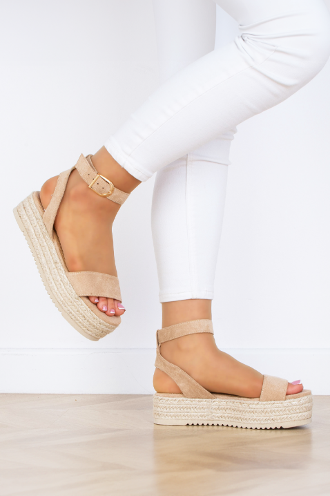 Sandale ALELONDA BEIGE, Boja: bež, IVET.RS - Nova Kolekcija